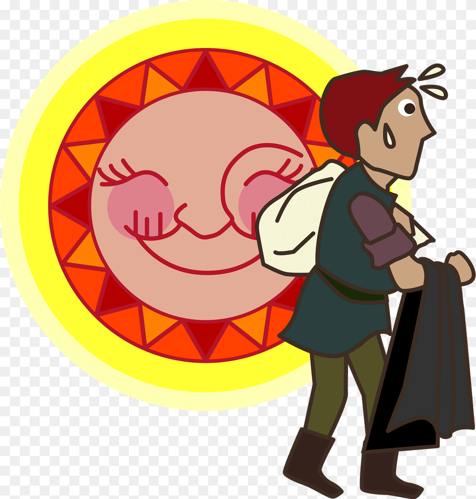 The North Wind And The Sun Clipart, Baby, Person, Clothing, Footwear Free Transparent Png