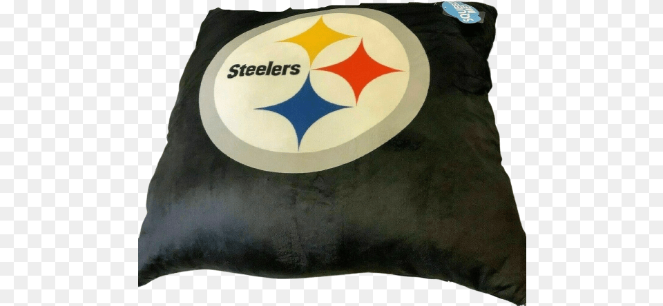 The Northwest Company Licensed Nfl Team Cloud Pillow 24 X Steelers, Cushion, Home Decor, Logo, Person Free Transparent Png