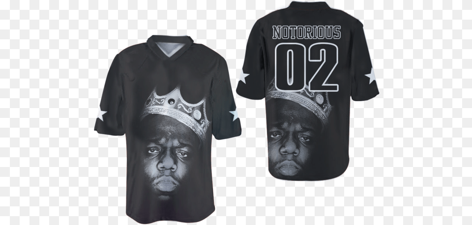 The Notorious B Pink American Football Jersey, Clothing, Shirt, T-shirt, Adult Png