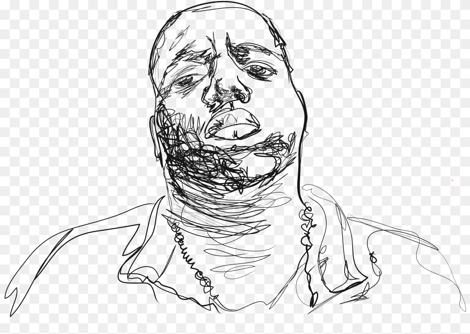 The Notorious B The Notorious Big, Art, Drawing, Person, Face Png Image