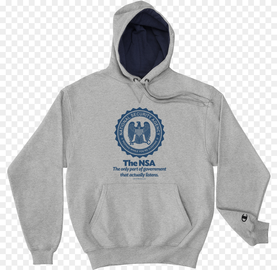 The Nsa Champion Heavy Pullover Hoodie Champion, Clothing, Hood, Knitwear, Sweater Free Transparent Png