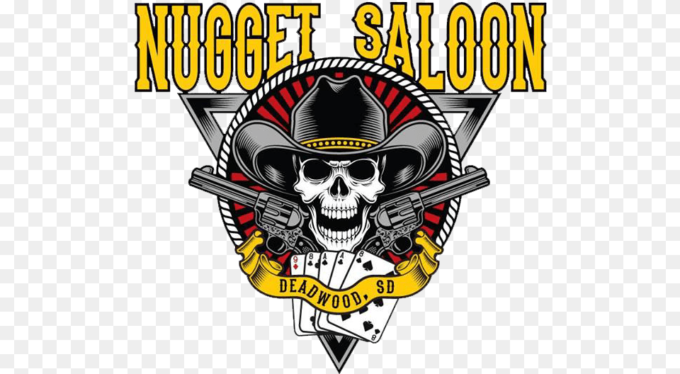 The Nugget Saloon Home Dessin Tte De Mort, Logo, Symbol, Adult, Male Free Png Download