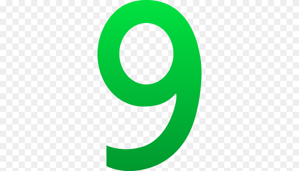 The Number Nine, Green, Symbol, Text, Astronomy Free Png
