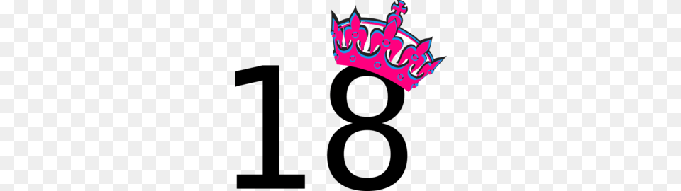 The Number Pink Tilted Tiara And Number Clip Art My, Accessories, Jewelry, Crown, Dynamite Png