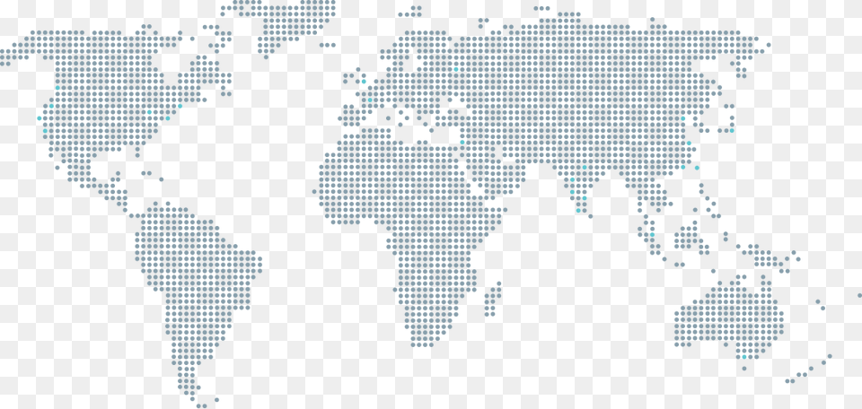 The Numbers World Map Dotted Transparent, Chart, Plot, Atlas, Diagram Free Png