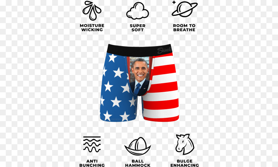 The Obama Presidential Ball Hammock Pouch Underwear Obama Ball Sack, Adult, Male, Man, Person Free Png
