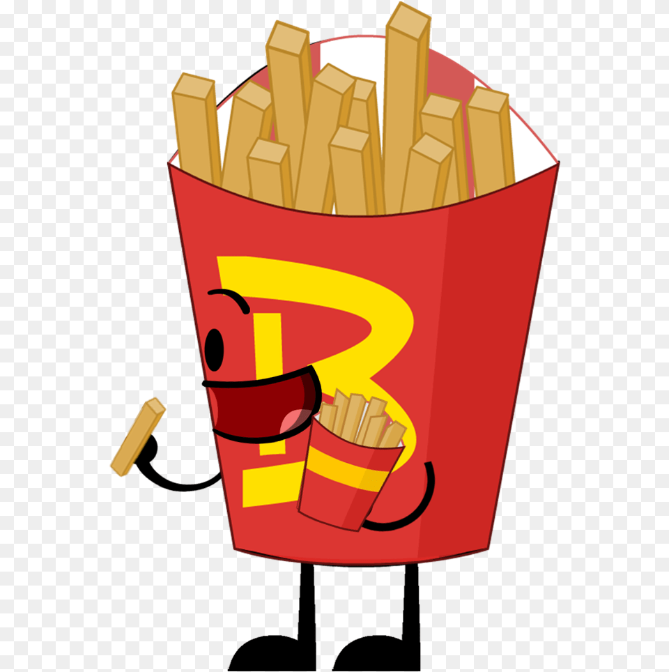 The Object Shows Community Wiki Bfdi Fries Body, Food, Dynamite, Weapon Png Image