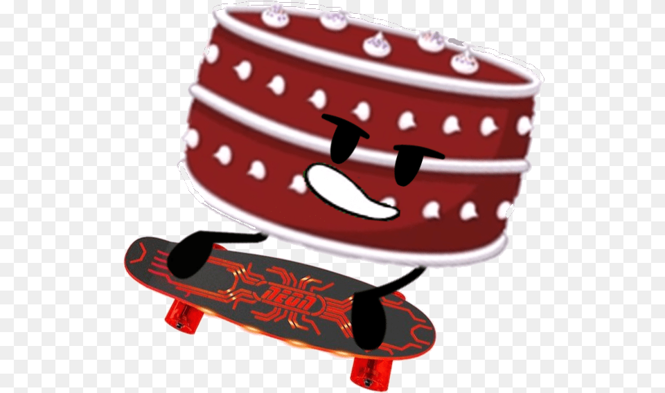 The Object Shows Community Wiki Bfdi Red Velvet Cake, Skateboard, Can, Tin Free Png