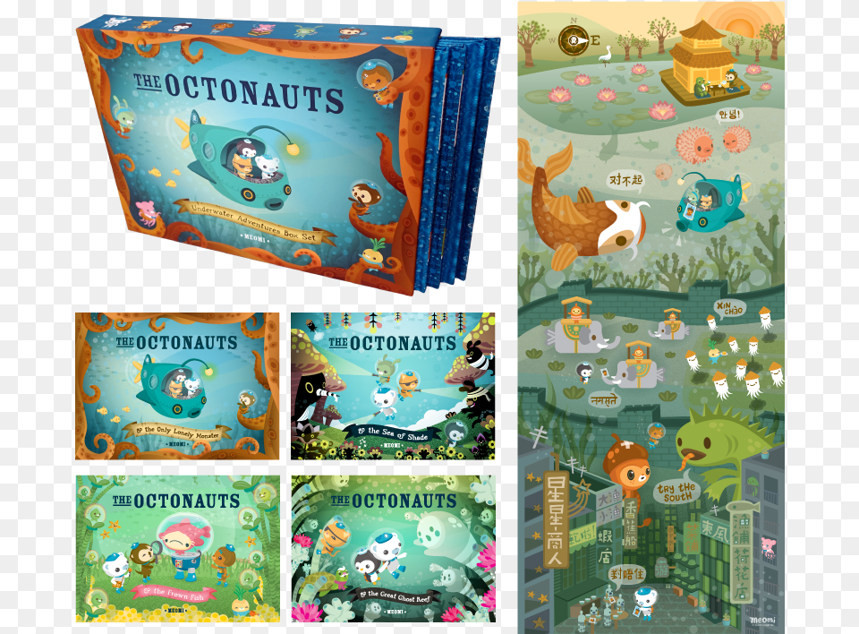 The Octonauts Underwater Adventures Box Set Octonauts Underwater Adventures Box Set, Book, Publication, Person Free Png Download