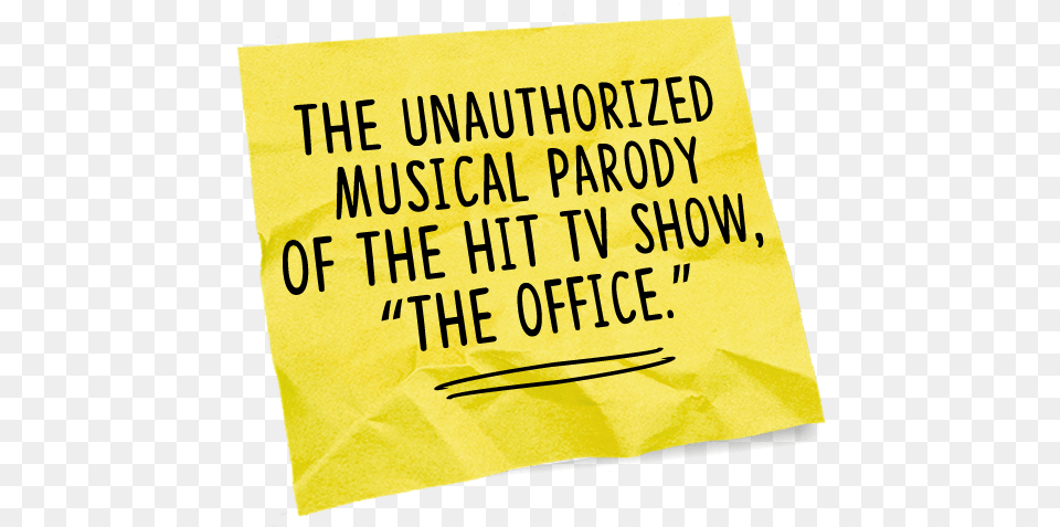 The Office A Musical Parody Paper, Text, Advertisement Free Png Download