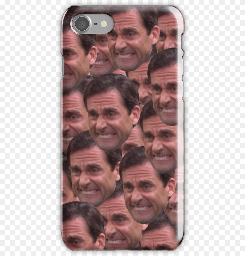 The Office Iphone 7 Snap Case Michael Scott, Face, Head, Portrait, Person Free Png Download