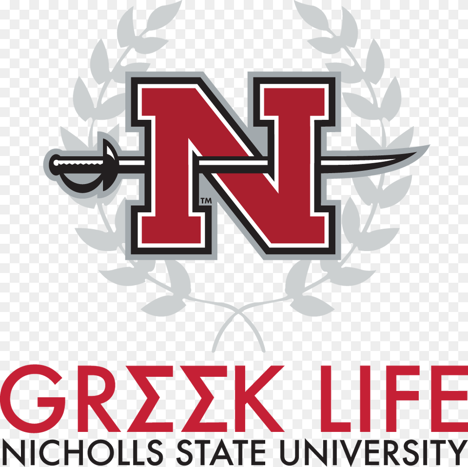 The Office Of Greek Life Provides Oversight And Guidance Nicholls State University, Symbol, Emblem, Logo, Text Png