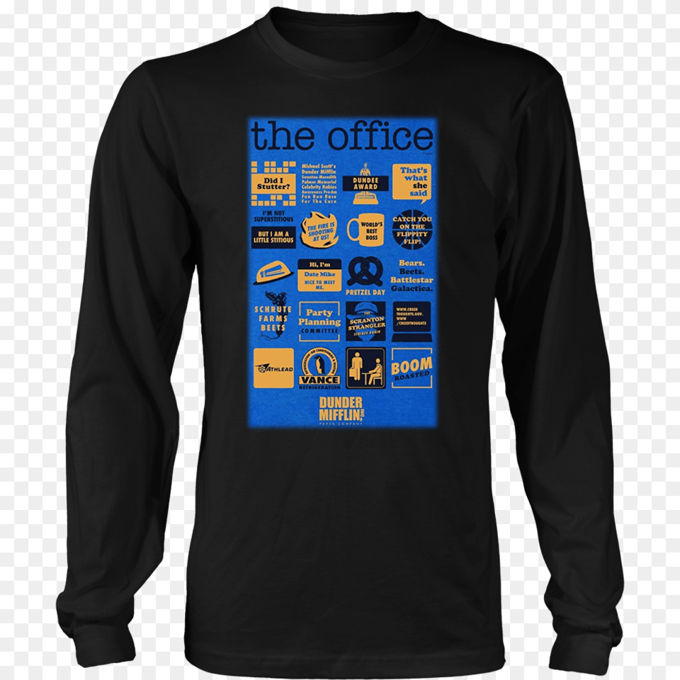 The Office Us T Shirts, Clothing, Long Sleeve, Sleeve, T-shirt Free Png