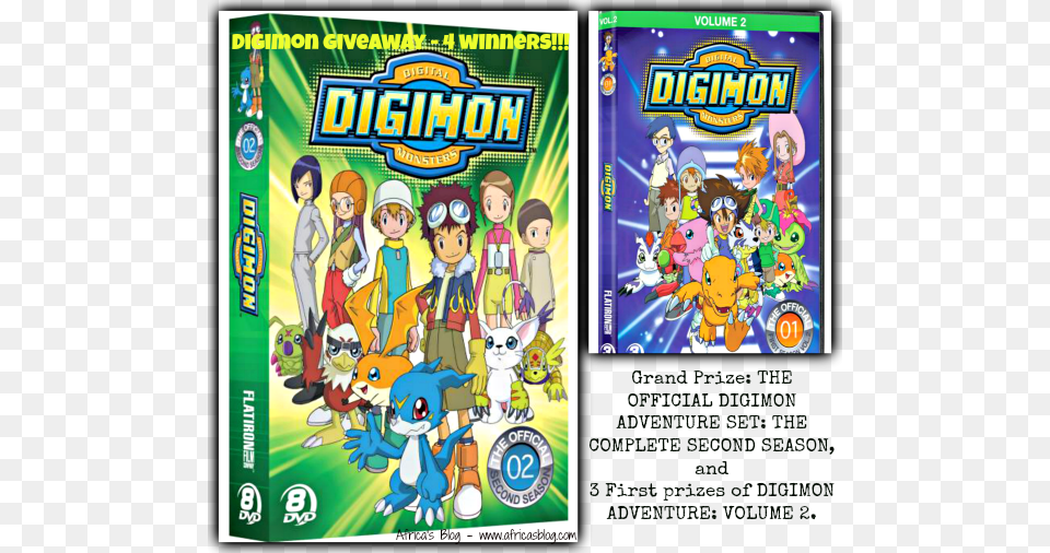 The Official Digimon Adventure Set Review Amp Giveaway Digimon Adventure Set Season 2 Region 1 Import Dvd, Book, Comics, Publication, Person Png