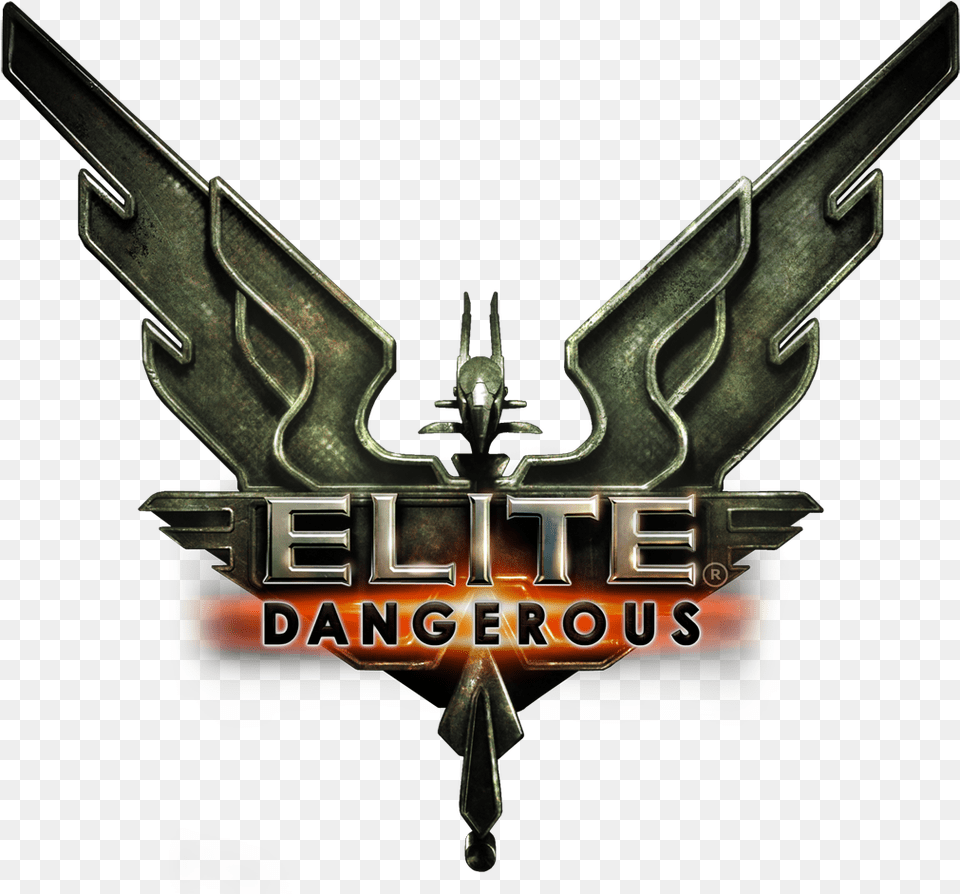 The Official Elite Dangerous Novels Logo Elite Dangerous Logo, Emblem, Symbol, Gun, Weapon Free Transparent Png