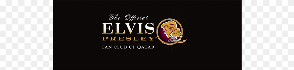 The Official Elvis Presley Fan Club Of Qatar Emblem, Logo, Advertisement Png Image