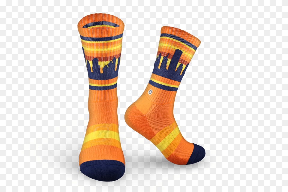 The Official Houston Skyline Socks For Astros Fans Skyline Socks, Clothing, Hosiery, Sock Png