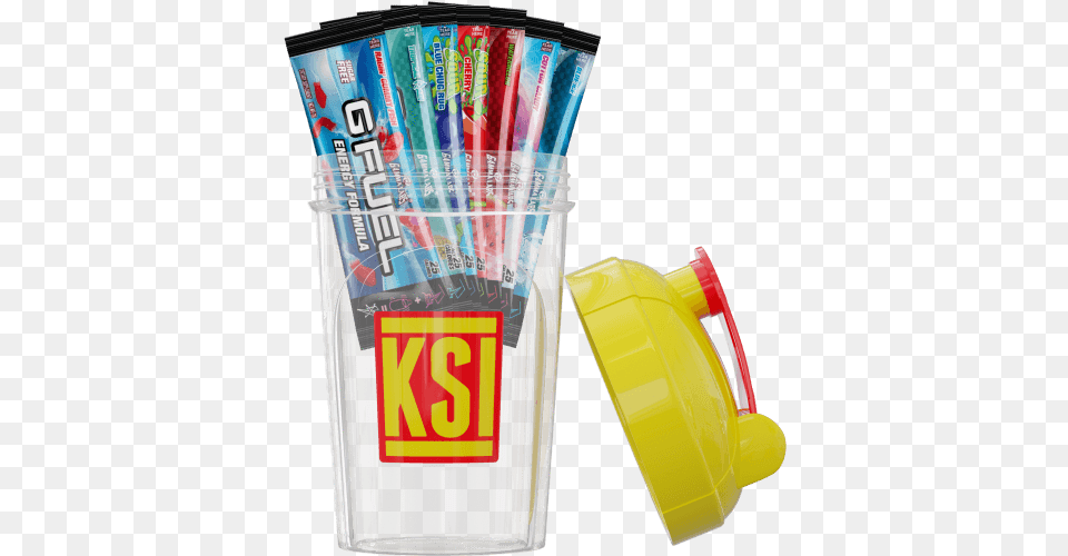 The Official Ksi Starter Kit Gfuel Starter Kit, Bottle, Shaker, Dynamite, Weapon Png