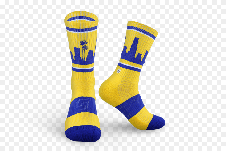 The Official Los Angeles Skyline Socks For Rams Fans, Clothing, Hosiery, Sock Png