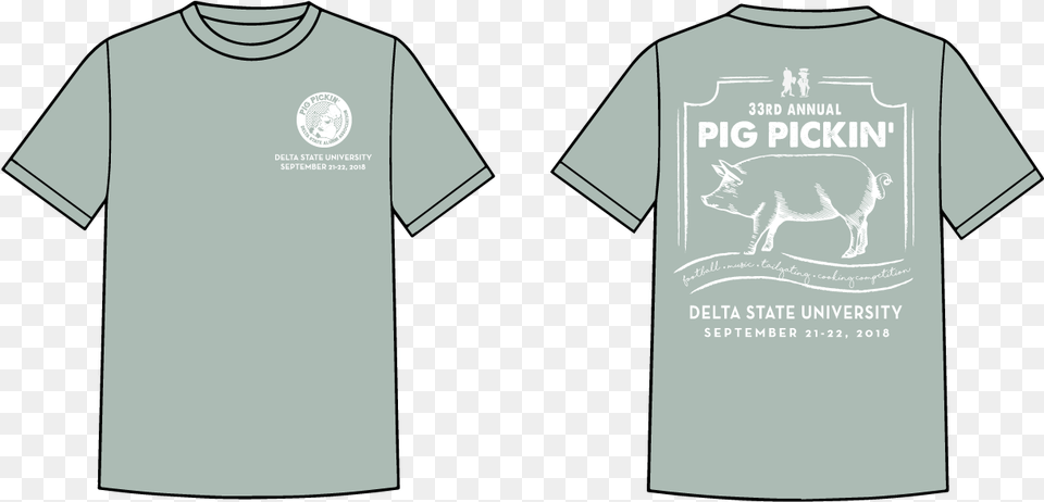 The Official Pig Pickin39 Shirts Are Available For Purchase Comfort Color Bay, Clothing, Shirt, T-shirt, Animal Free Png Download