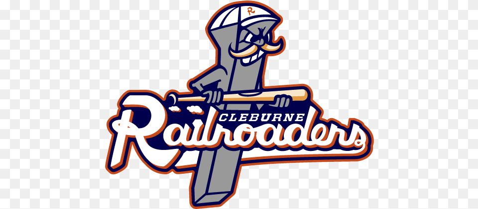 The Official Site Of Cleburne Railroaders Home Logo Cleburne Railroaders, People, Person, Dynamite, Weapon Png