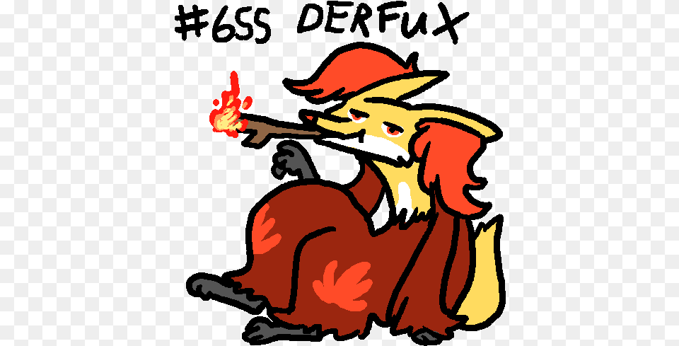 The Official Sugimori Art For Delphox Looks Pretty Delphox Yugioh, Baby, Person, Performer, Dragon Free Transparent Png