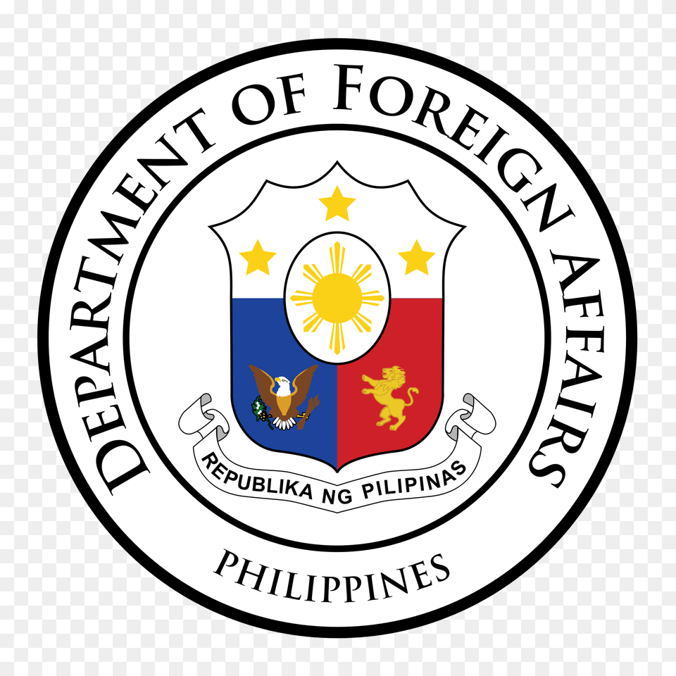 The Official Website Of The Department Of Foreign Affairs, Emblem, Logo, Symbol, Armor Png