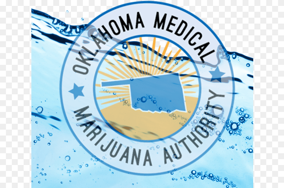 The Oklahoma Medical Marijuana Authority Is Under A Spring Water, Logo, Outdoors, Text, Nature Png