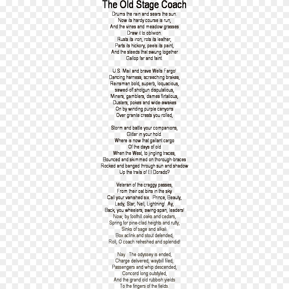 The Old Stage Coach Poem Thank You Email Private Equity, Text, Page Free Png