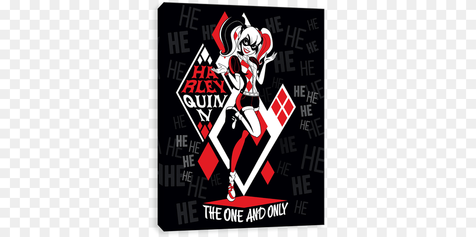 The One And Only Harley Quinn Canvases By Dc Comics The One, Advertisement, Book, Poster, Publication Free Transparent Png