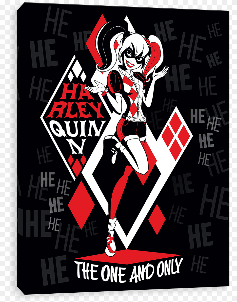 The One And Only Harley Quinn Graphic Design, Advertisement, Book, Comics, Poster Png Image