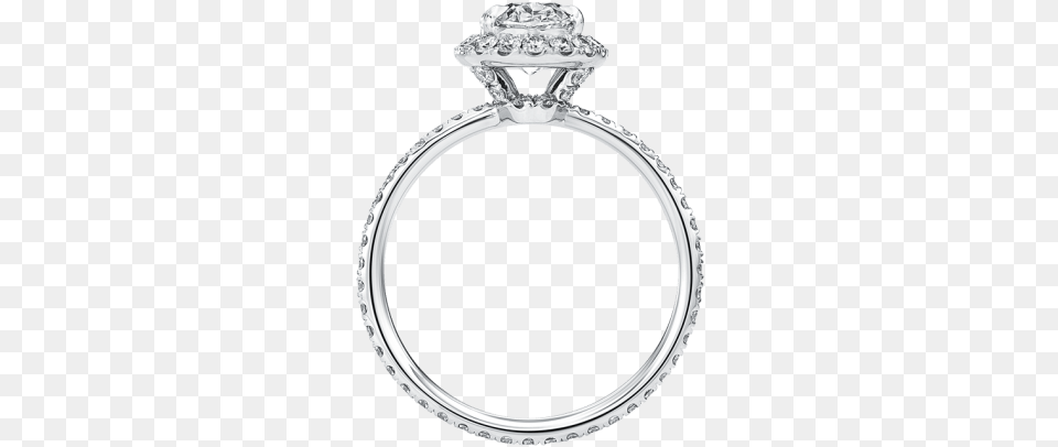 The One Oval Shaped Diamond Micropav Engagement Ring One Harry Winston Oval, Accessories, Jewelry, Gemstone, Silver Free Png Download