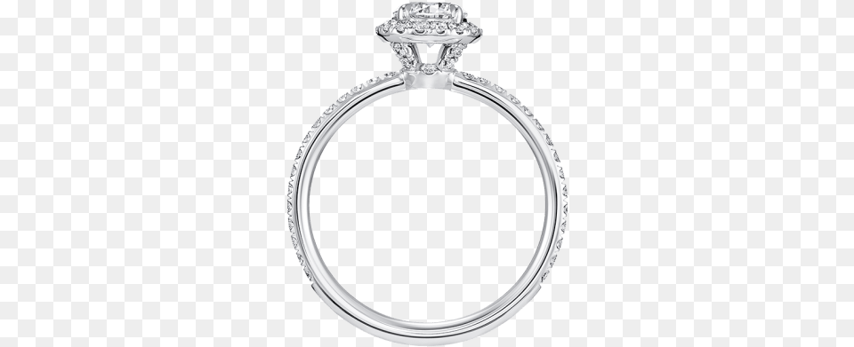 The One Round Brilliant Diamond Micropav Engagement Engagement Ring, Accessories, Jewelry, Silver, Gemstone Free Transparent Png