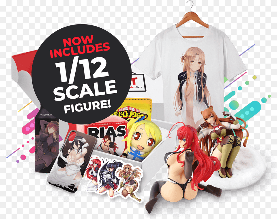 The Only Anime Crate With Figures Voting And Ecchi Otaku Box, Book, Publication, Comics, Adult Png Image