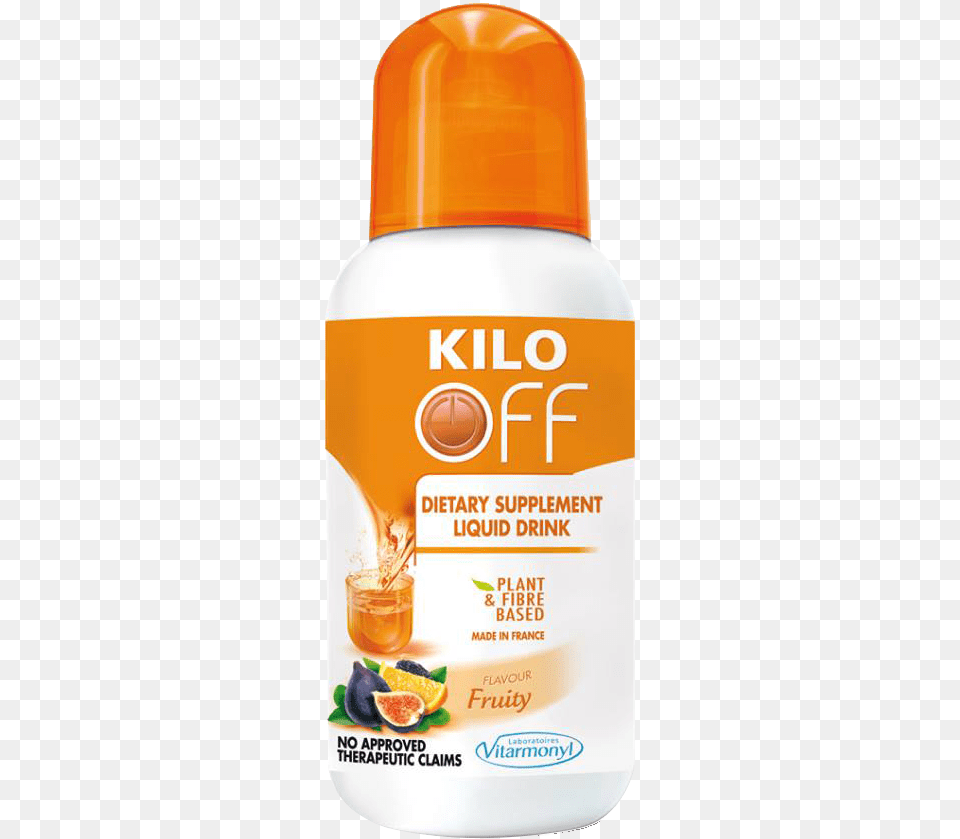 The Orange Liquid Contains Fiber That Aids In Digestion Kilo Off, Bottle, Cosmetics, Sunscreen, Lotion Free Transparent Png