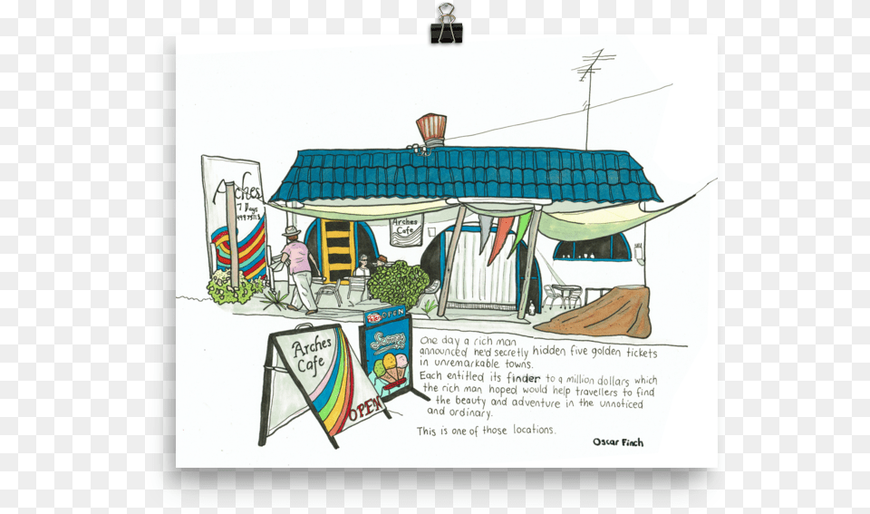The Ordinary Cafe Illustration, Architecture, Rural, Outdoors, Nature Png Image
