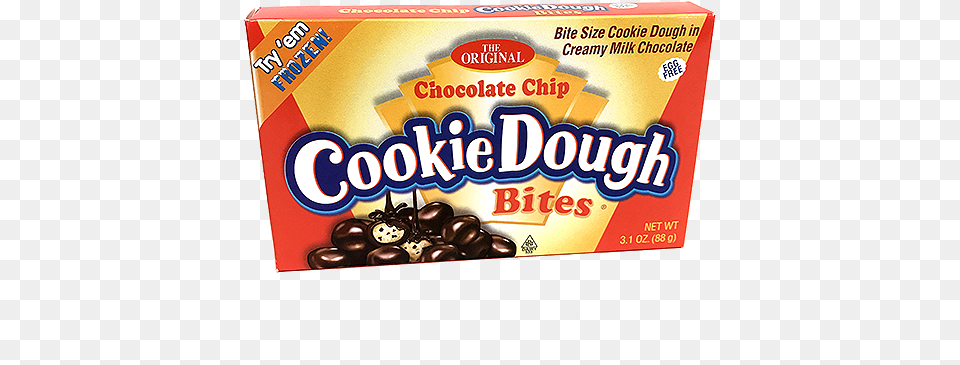 The Original Chocolate Chip Cookie Dough Bites Cookie Dough Peanut Butter Bites 31 Oz Box, Food, Sweets, Candy, Snack Png Image
