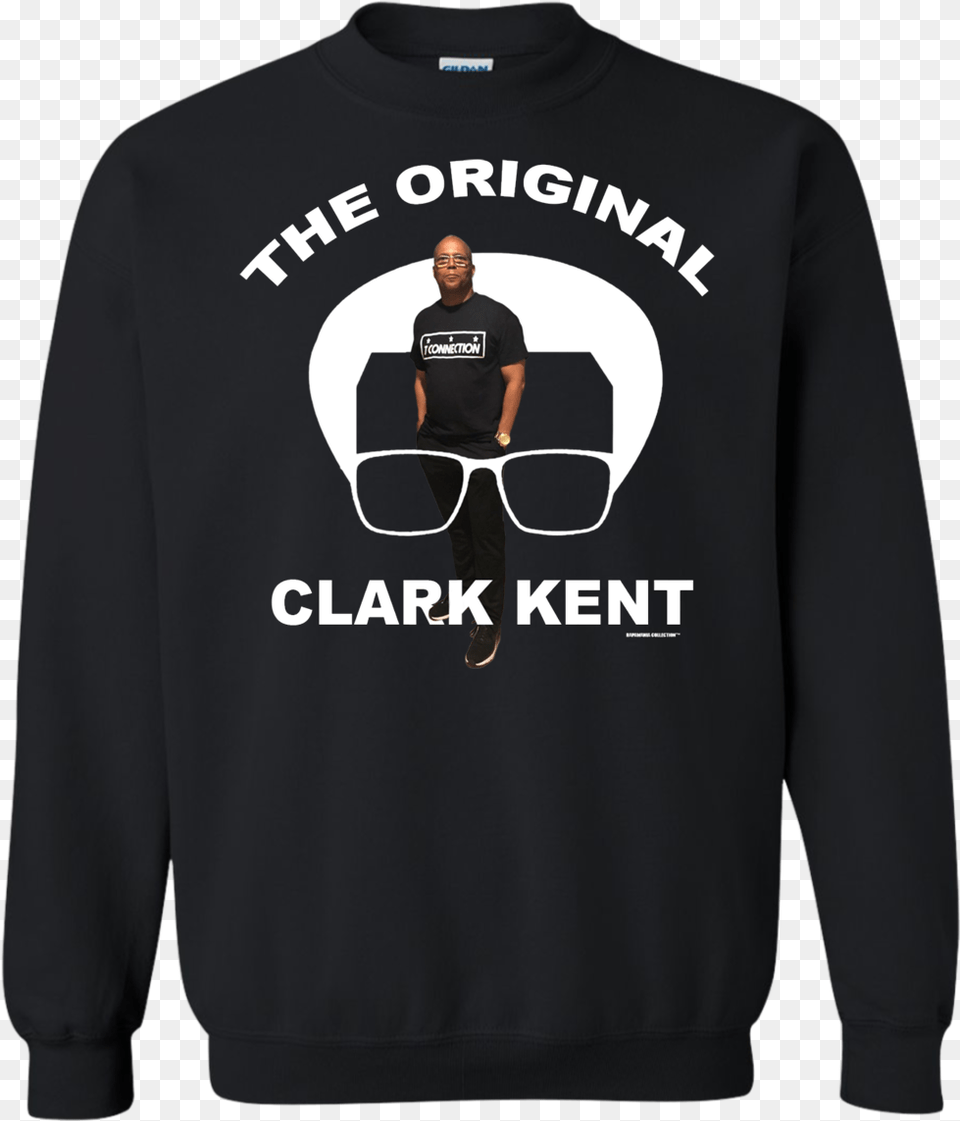 The Original Clark Kent Image Sweatshirt 8 Oz Hot Fiance Christmas Sweater, Clothing, Knitwear, Adult, Person Free Transparent Png