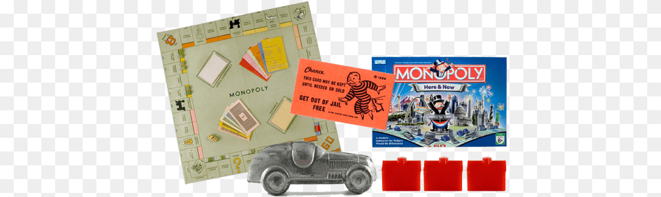 The Original Game Used Property Names Familiar To Residents Monopoly Here Amp Now Limited Edition Board Game, Car, Transportation, Vehicle, Advertisement Png