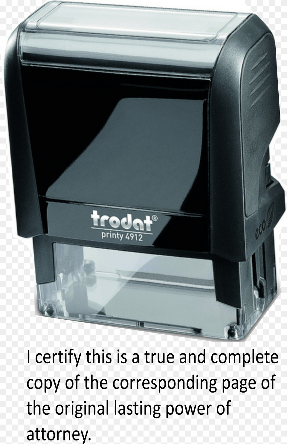The Original Lasting Power Of Attorney Trodat Identification Stamps, Computer Hardware, Electronics, Hardware, Machine Free Png Download