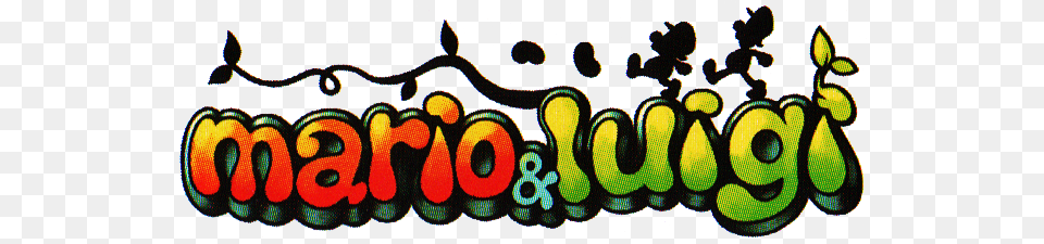The Original Mario And Luigi Logo Is Really Weird Mario Amp Luigi Rpg Gba Pre Owned, Art, Graphics, Animal, Elephant Free Png