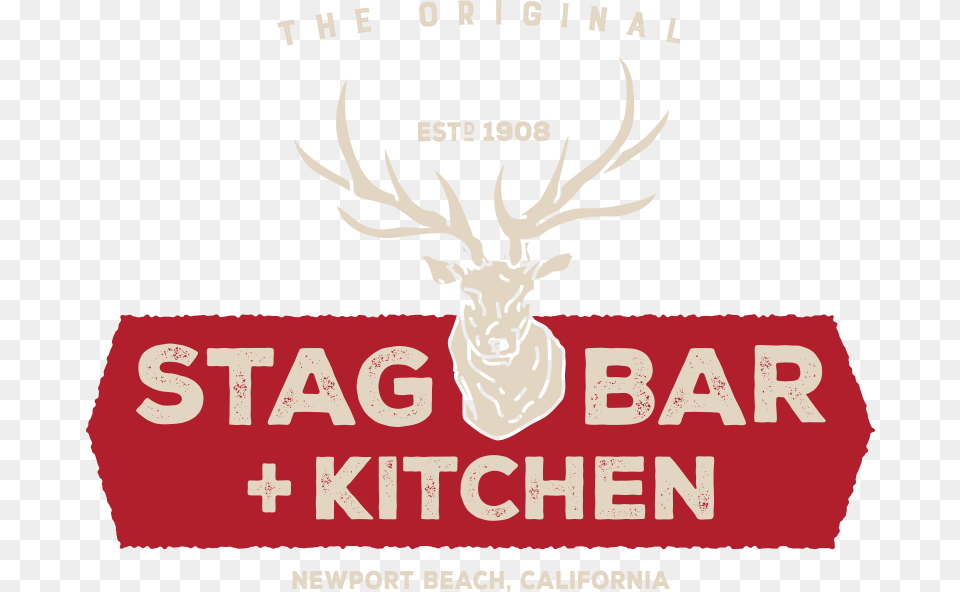 The Original Stag Bar Kitchen Label, Animal, Deer, Mammal, Wildlife Png Image