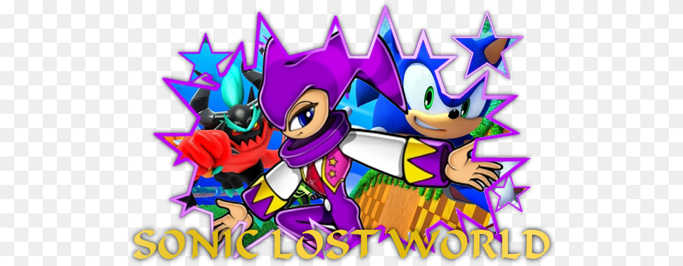 The Original Trailer For The Nights Dlc For Sonic Lost Sega Sonic Lost World, Purple, Book, Publication, Comics Free Png