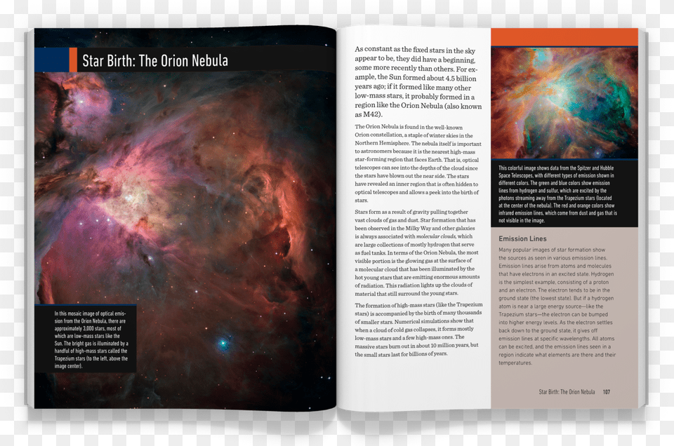 The Orion Nebula Orion Nebula, Text, Publication, Page, Book Png Image