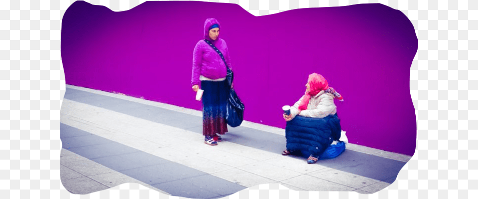 The Other Side Of Stockholm Standing, Woman, Adult, Purple, Clothing Free Png Download