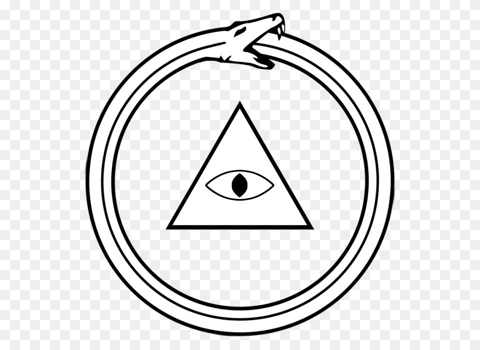 The Ouroboros Is The Ancient Symbol Of The Snake Eating Itself, Triangle, Machine, Wheel Free Transparent Png