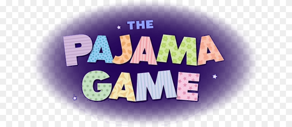 The Pajama Game Pajama Game Logo Transparent, Purple, Disk, Text Free Png Download