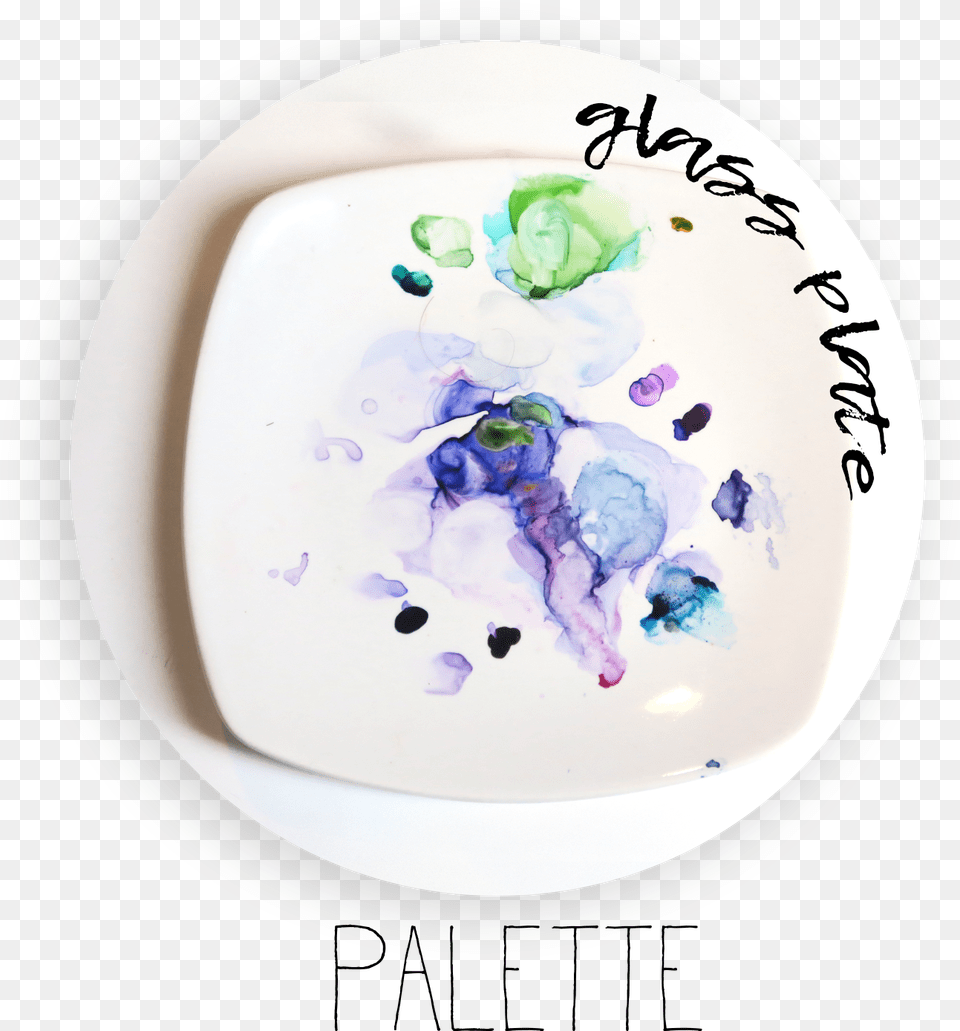 The Palette Palette Palette, Paint Container, Plate, Art, Porcelain Png Image