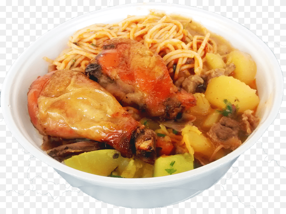 The Pan Food Chicken Warm Lunch Meal Delicious Marmitex De Frango Assado, Dish, Noodle, Bowl, Food Presentation Free Png