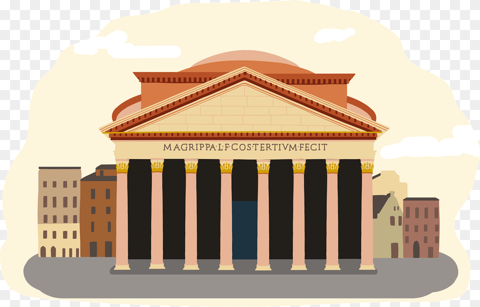 The Pantheon Clipart, Architecture, Building, Prayer, Shrine Free Png Download